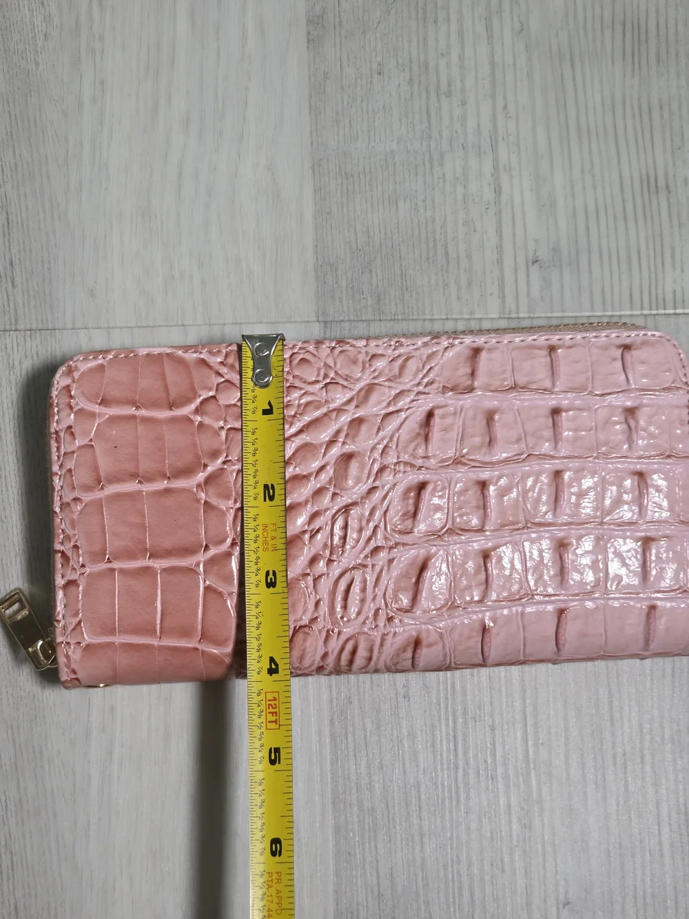 NEW Pink Croc Embossed 2-in-1 Satchel Handbag + Matching Wallet